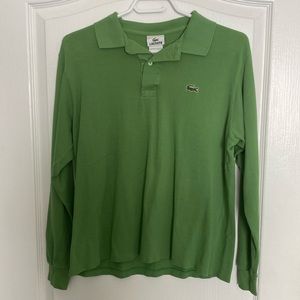 Lacoste long sleeve knit sz4 green